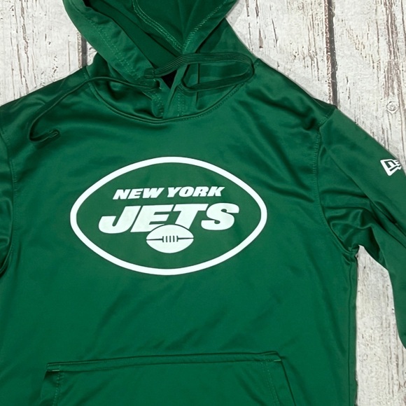 New York Jets NFL Football Green Womens Hoodie Pullover Sweatshirt - Picture 3 of 6